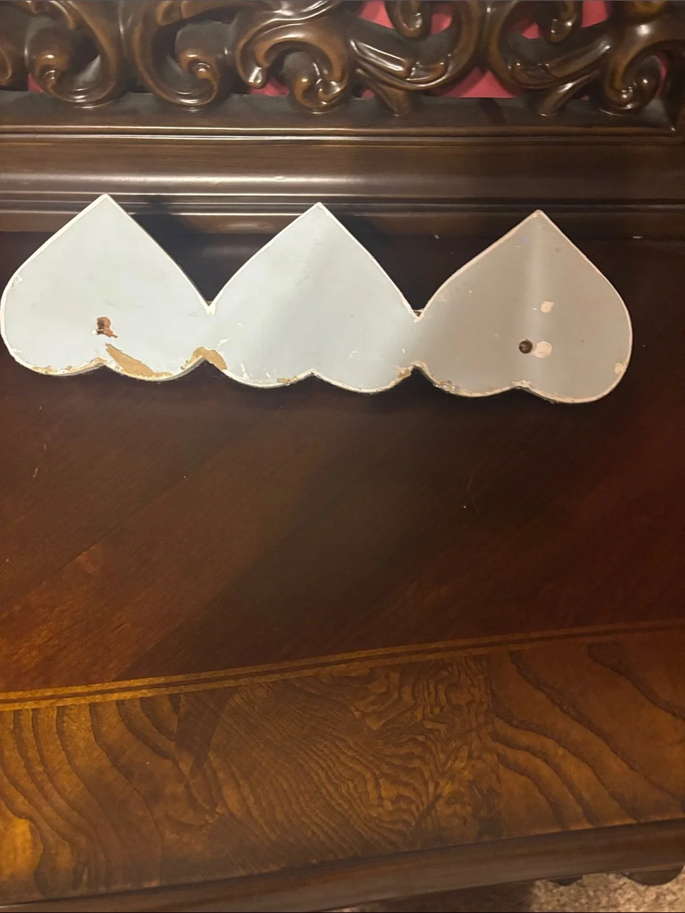 Silver Glitter Heart Wall Hook - Home Wall Decor